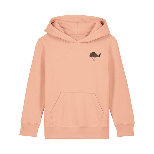 Emu Embroidered Kids Hoodie