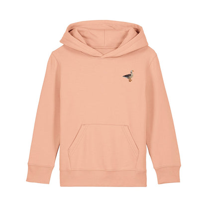 Greylag Goose Embroidered Kids Hoodie