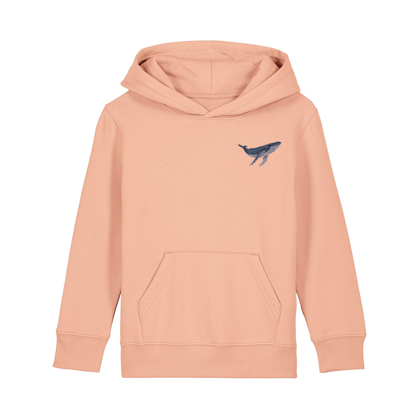 Humpback Whale Embroidered Kids Hoodie