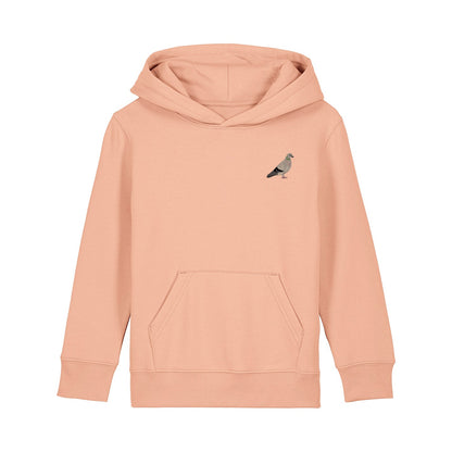Pigeon Embroidered Kids Hoodie