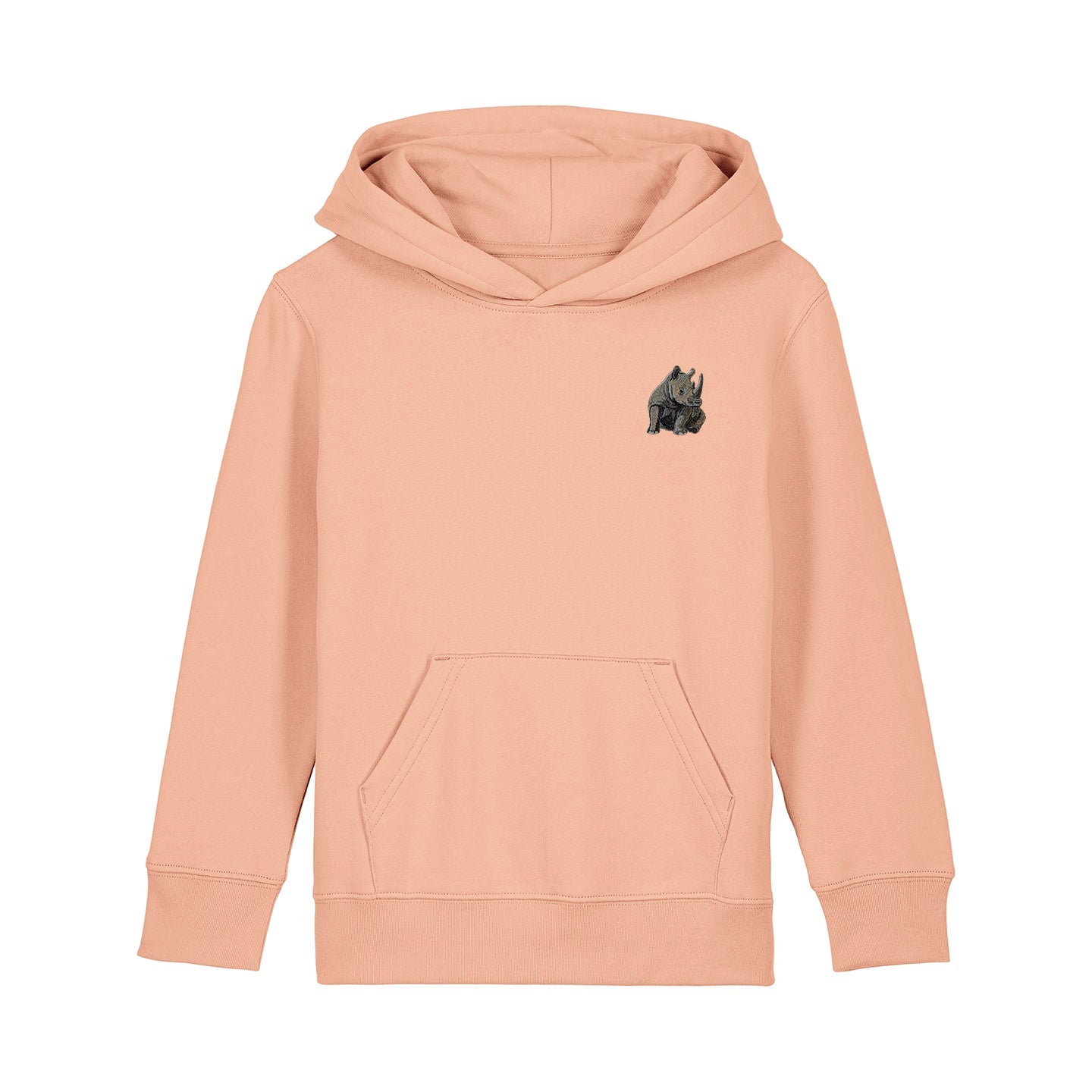 Rhino Embroidered Kids Hoodie