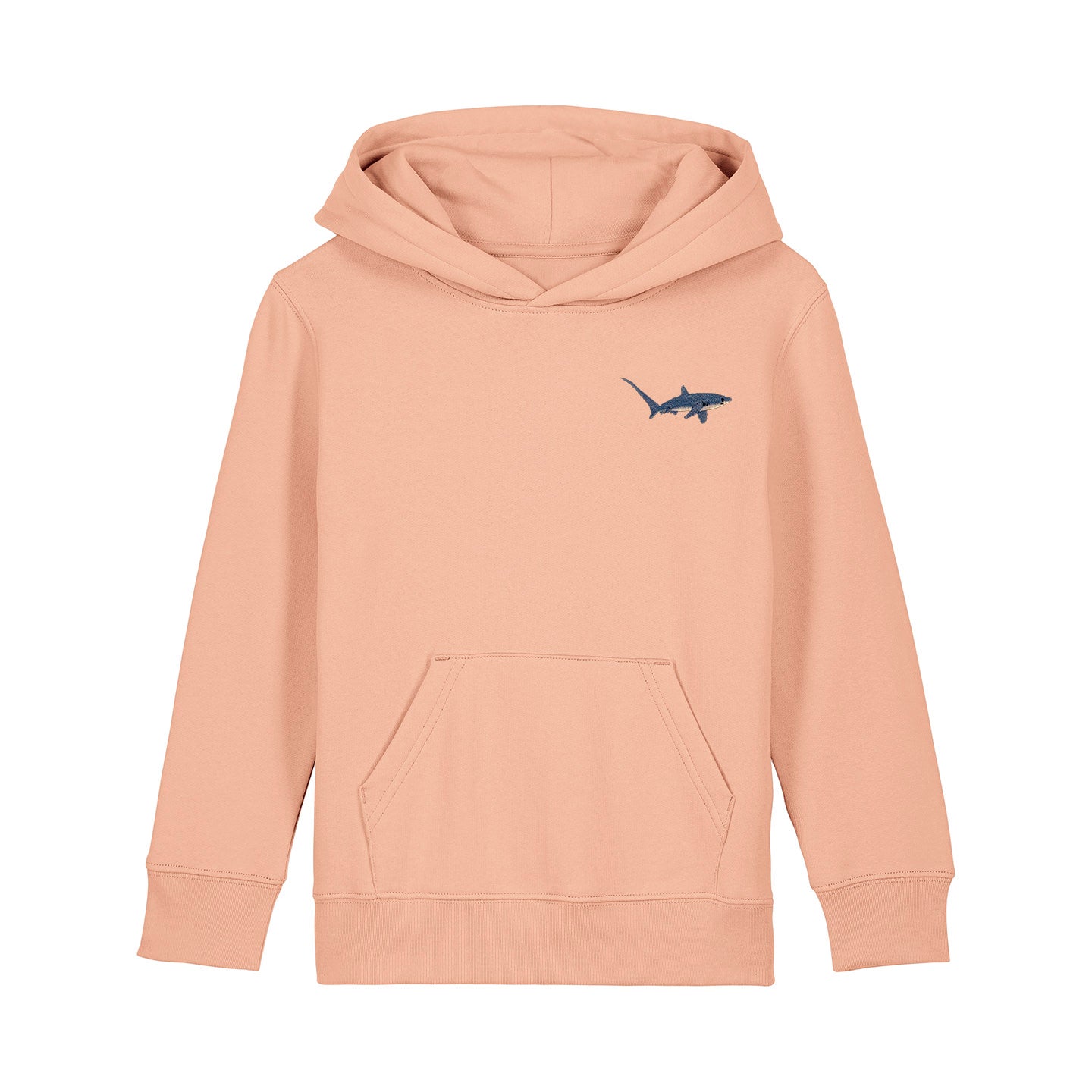 Thresher Shark Embroidered Kids Hoodie