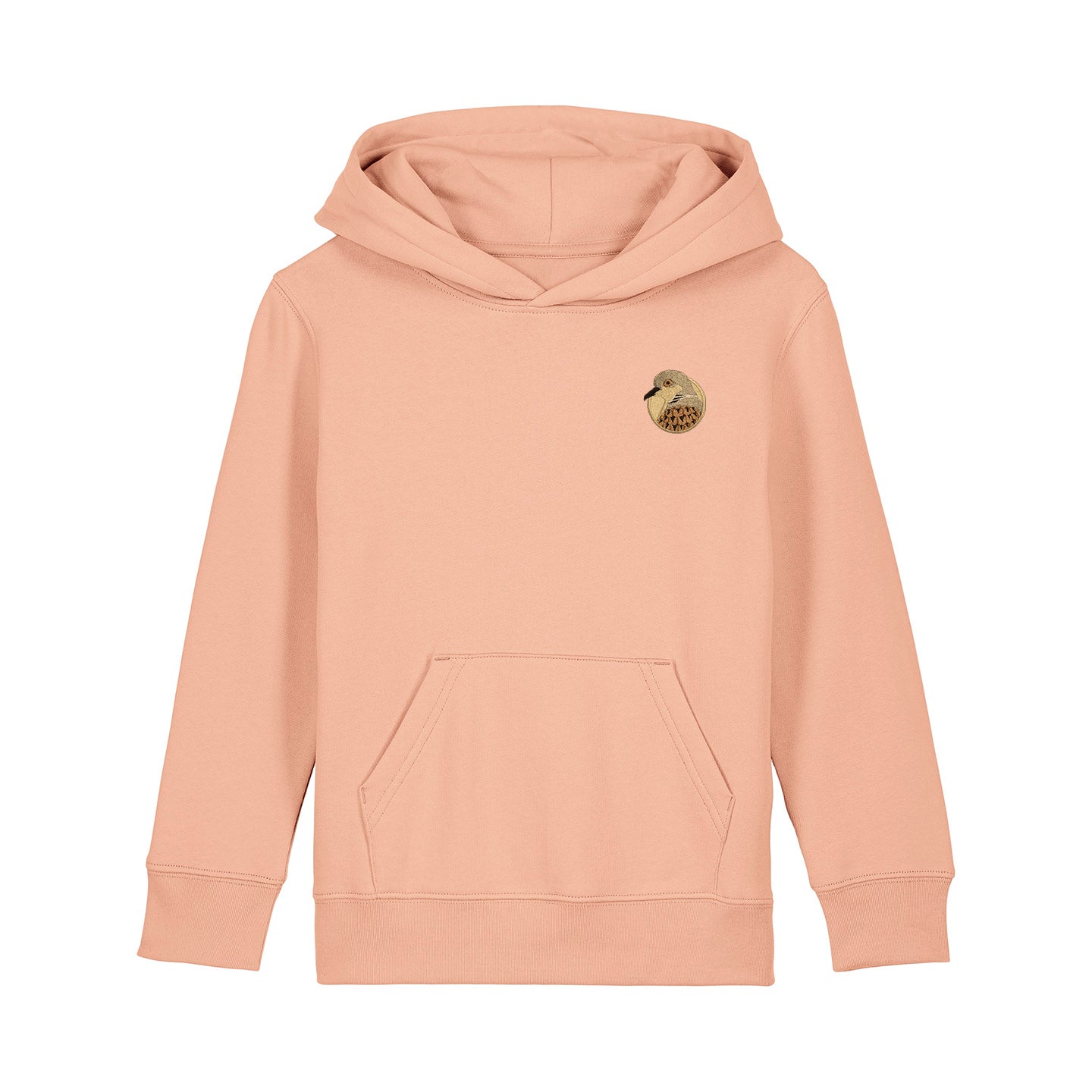 Turtledove Portrait Embroidered Kids Hoodie