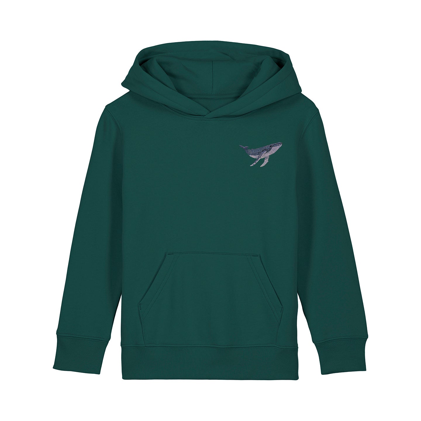 Humpback Whale Embroidered Kids Hoodie