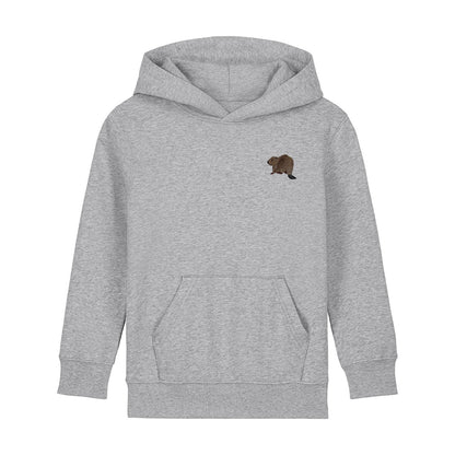Beaver Riverside Embroidered Kids Hoodie