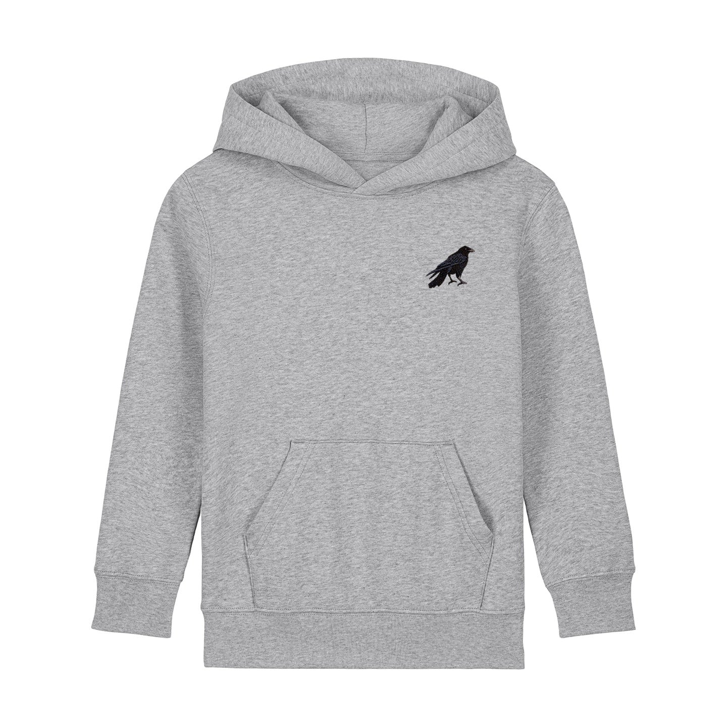Crow Embroidered Kids Hoodie