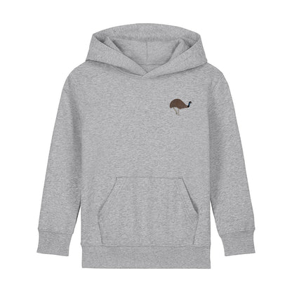 Emu Embroidered Kids Hoodie