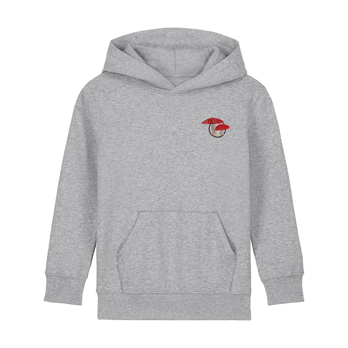 Fly Agaric Mushroom Embroidered Kids Hoodie