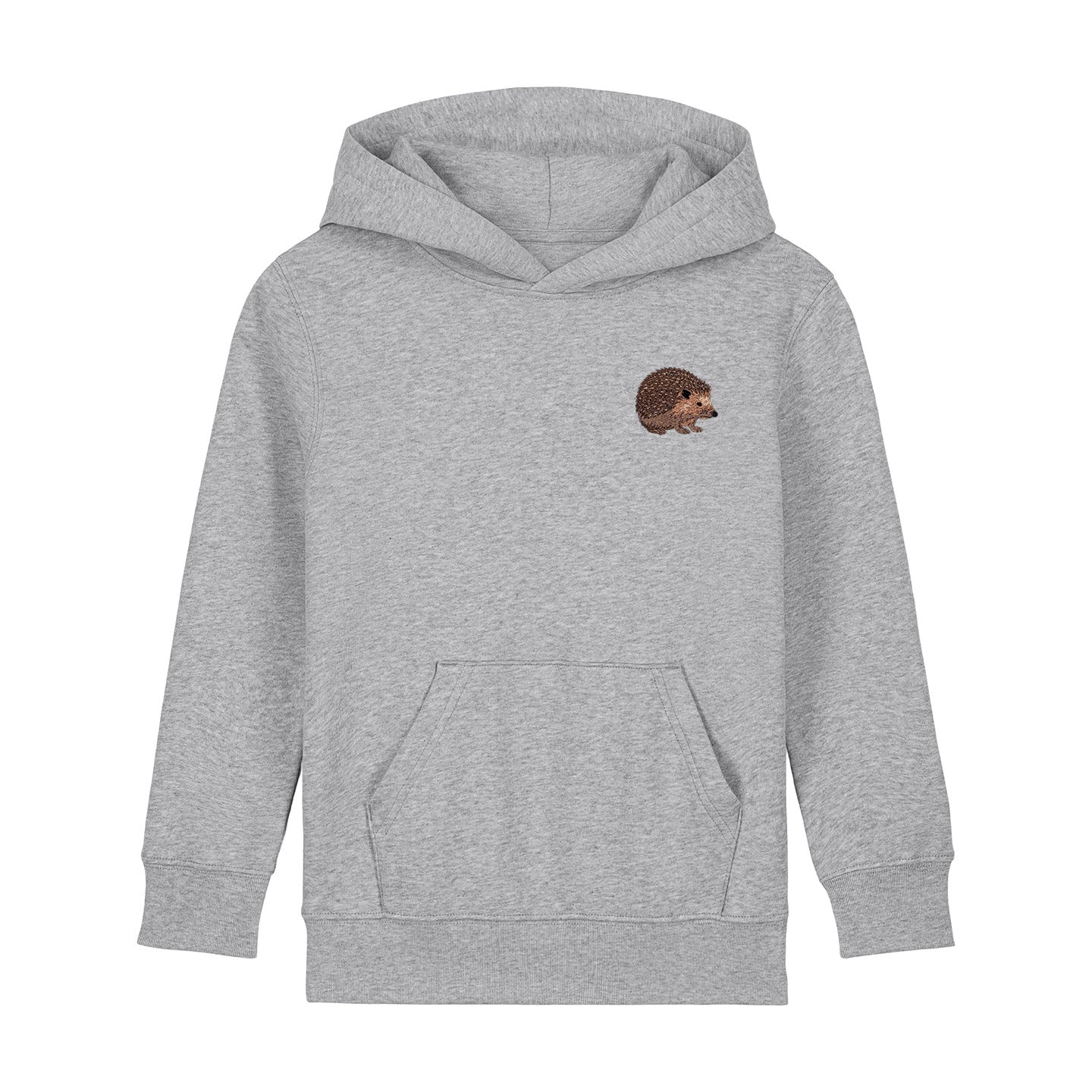 Hedgehog Embroidered Kids Hoodie