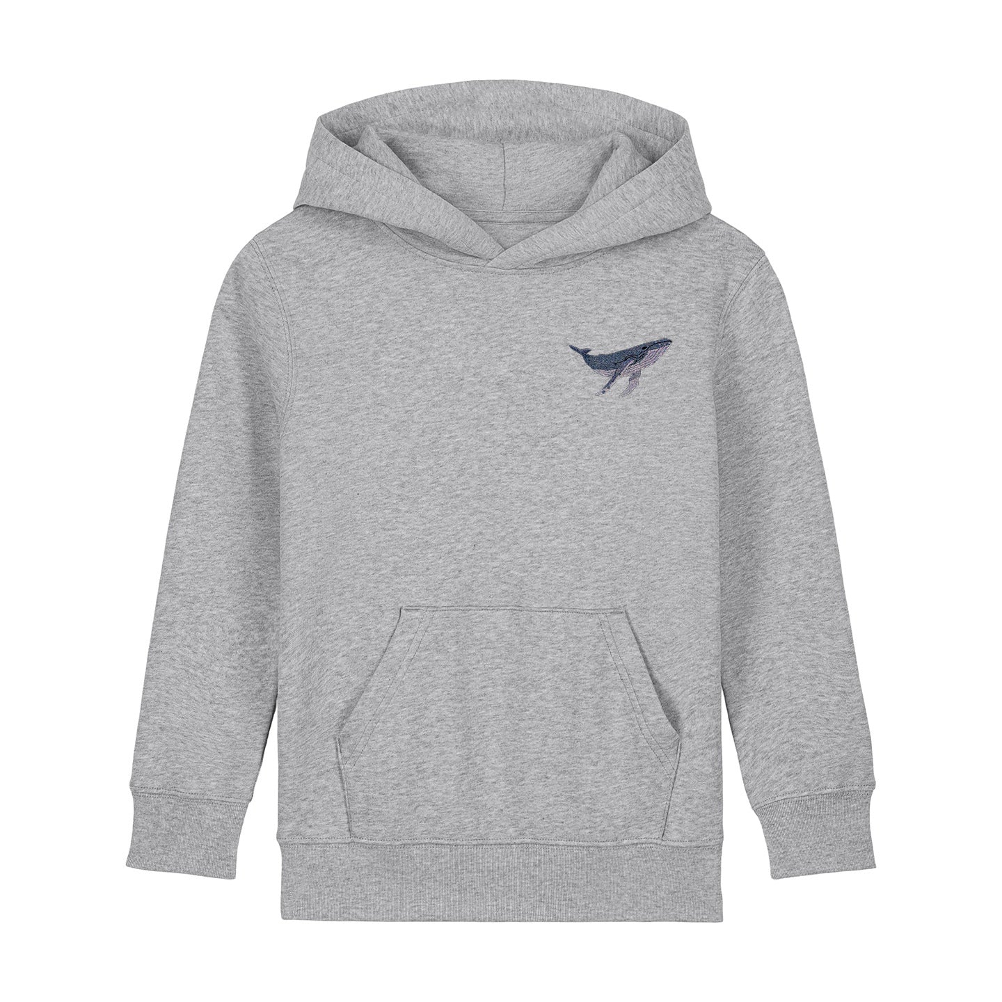 Humpback Whale Embroidered Kids Hoodie