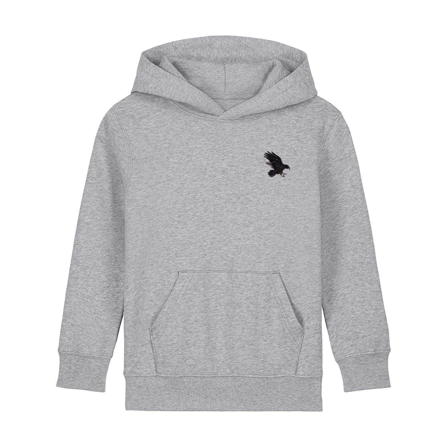 Raven Embroidered Kids Hoodie
