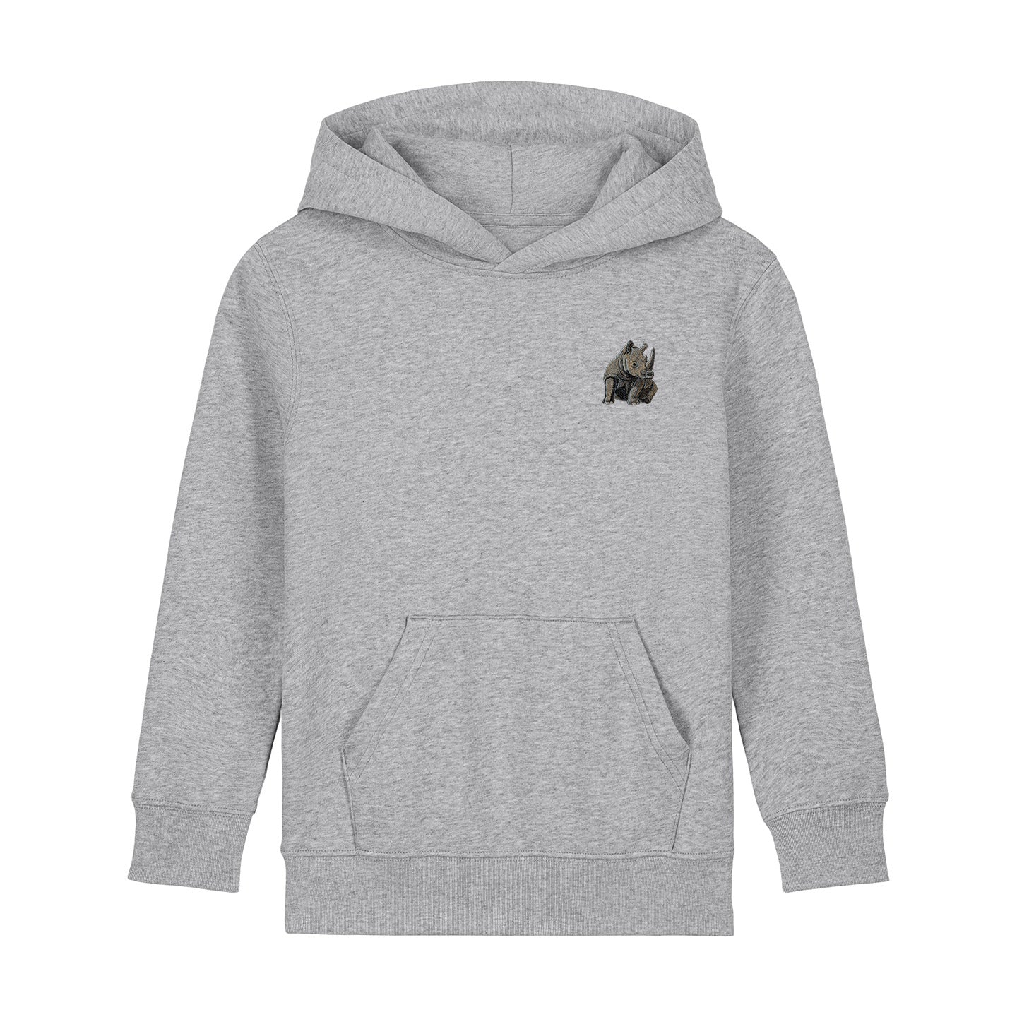 Rhino Embroidered Kids Hoodie