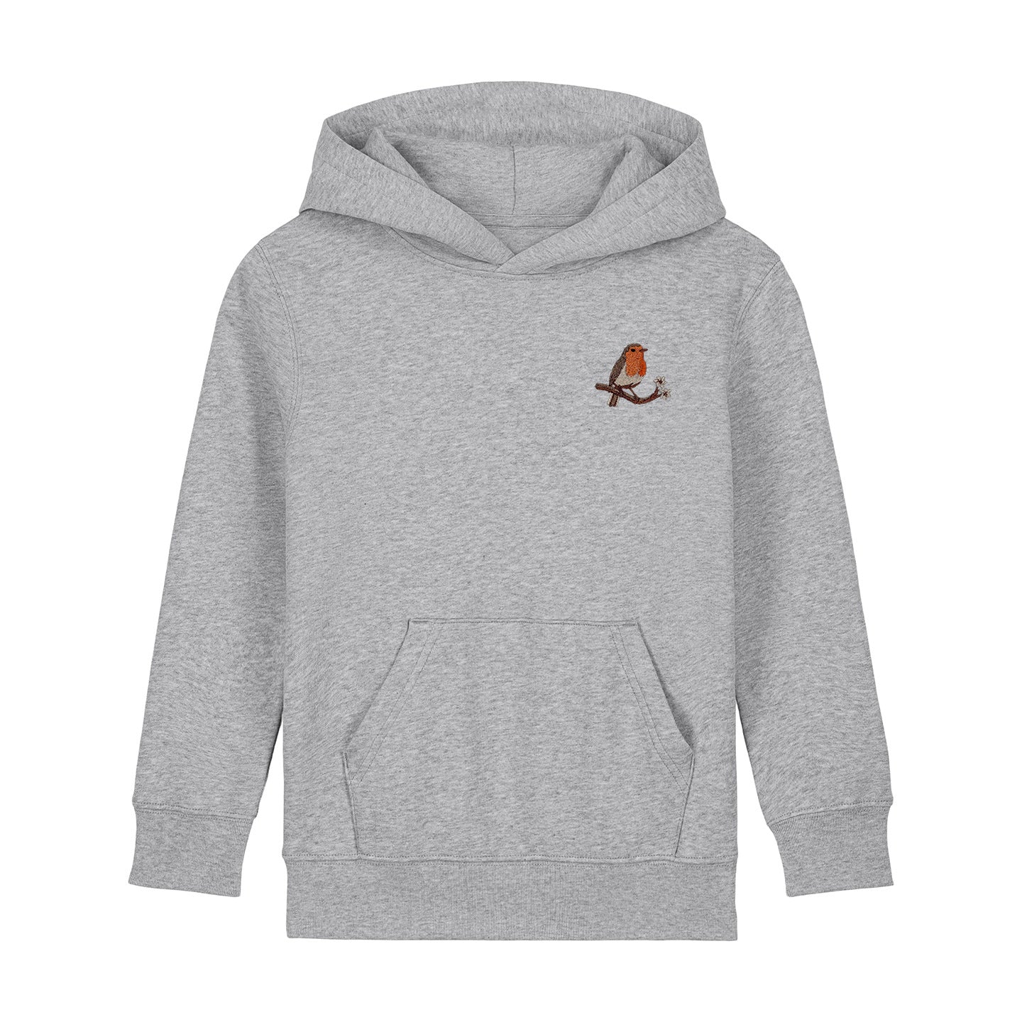 Robin Embroidered Kids Hoodie