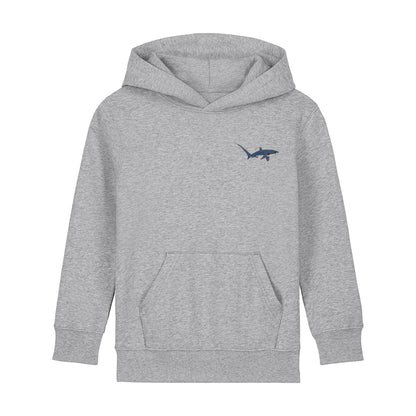 Thresher Shark Embroidered Kids Hoodie