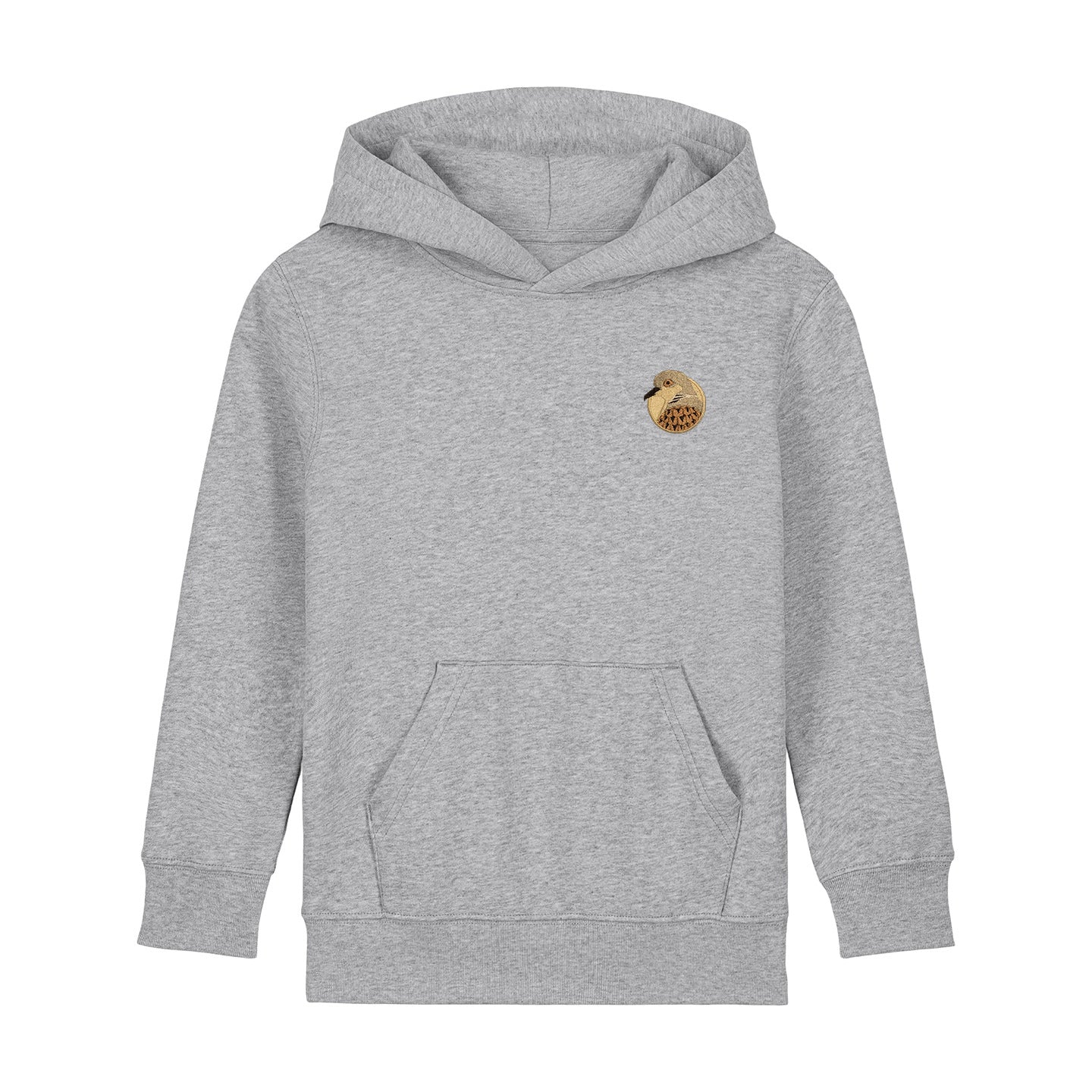 Turtledove Portrait Embroidered Kids Hoodie