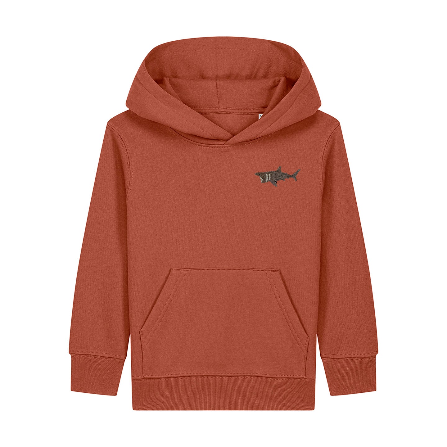 Basking Shark Embroidered Kids Hoodie