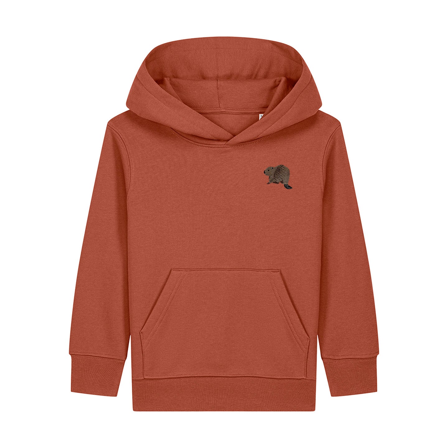 Beaver Riverside Embroidered Kids Hoodie