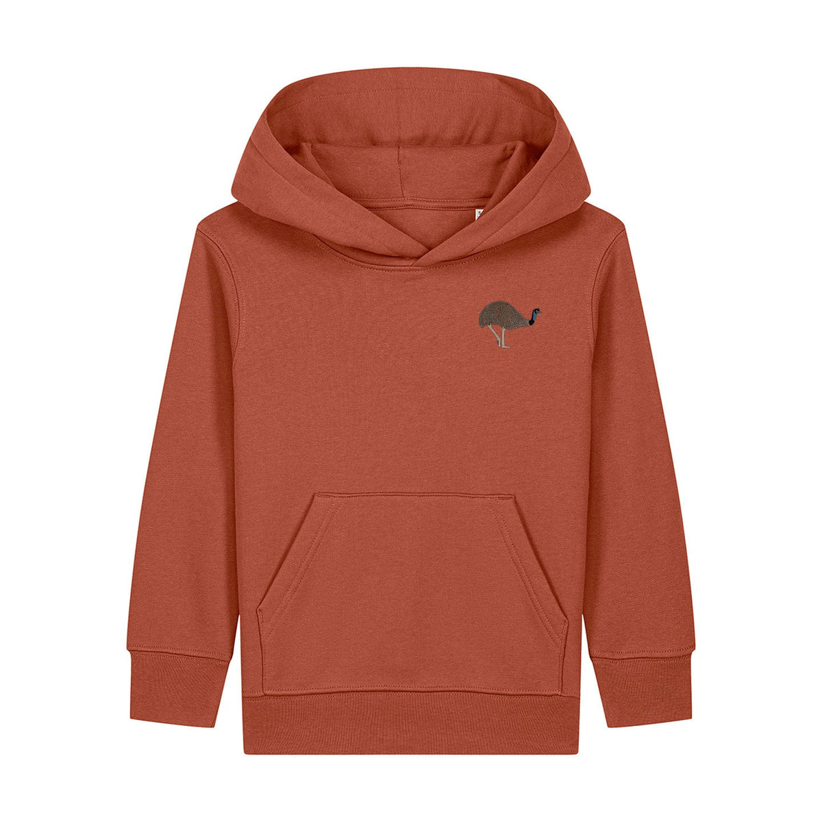 Emu Embroidered Kids Hoodie
