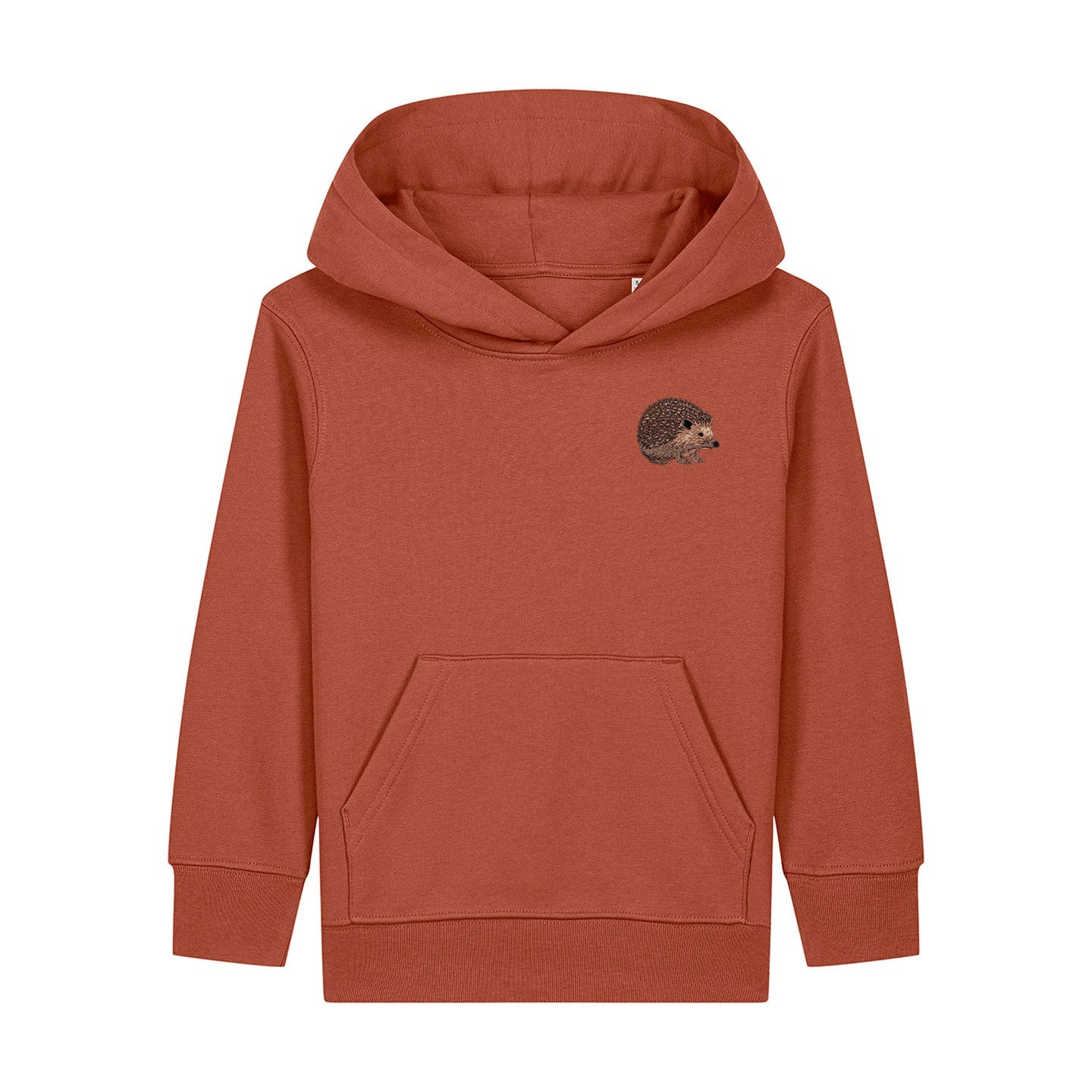 Hedgehog Embroidered Kids Hoodie