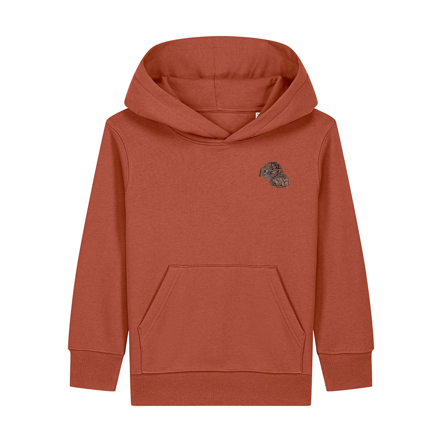 Pangolin Embroidered Kids Hoodie