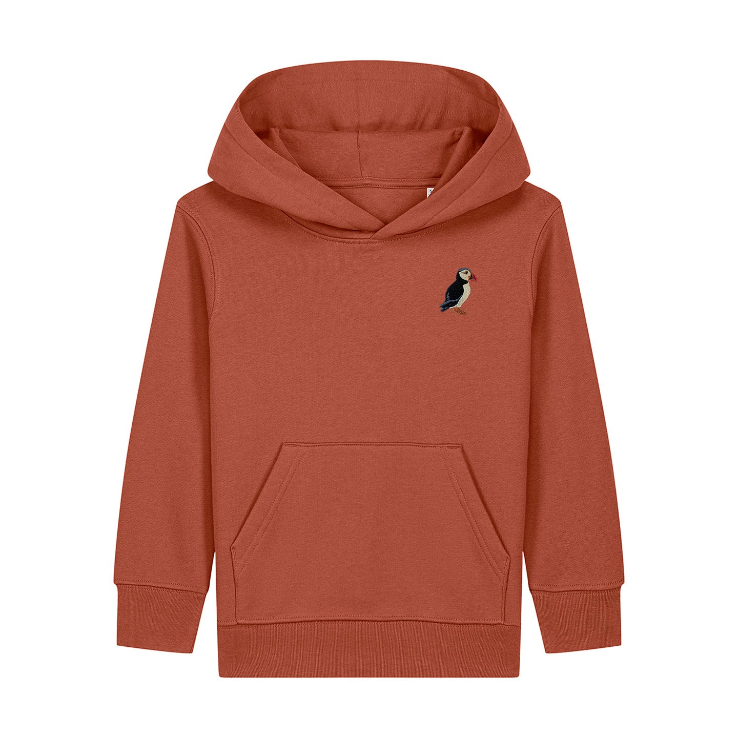Puffin Embroidered Kids Hoodie