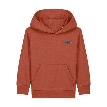 Thresher Shark Embroidered Kids Hoodie