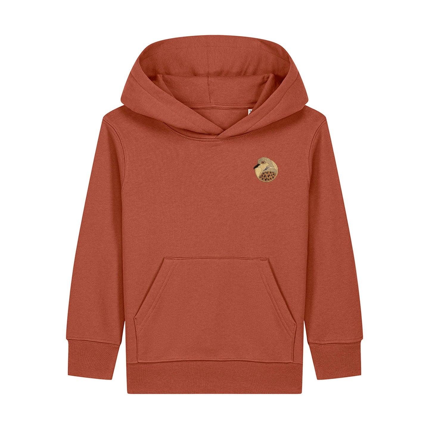 Turtledove Portrait Embroidered Kids Hoodie