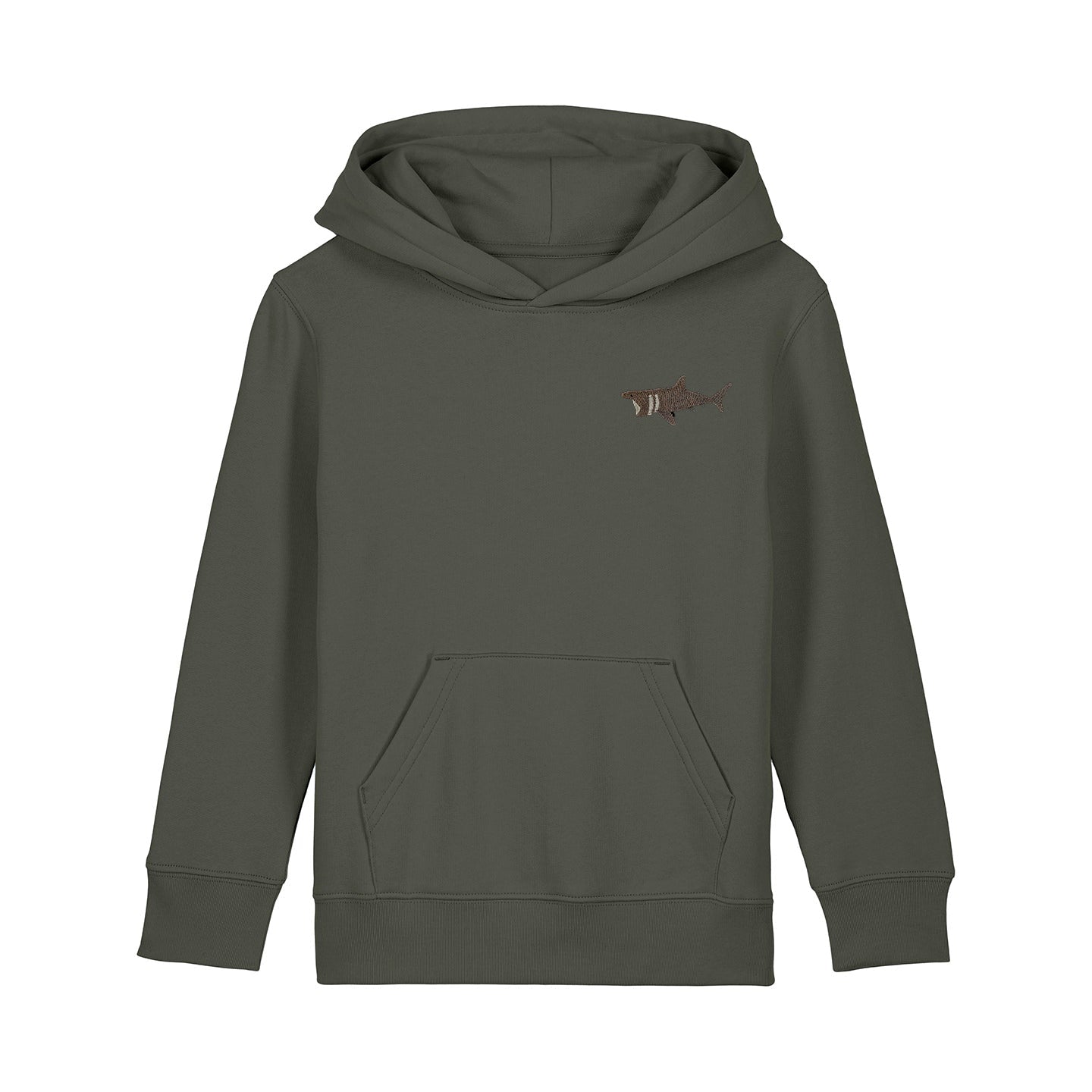 Basking Shark Embroidered Kids Hoodie