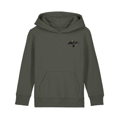 Cormorant Embroidered Kids Hoodie