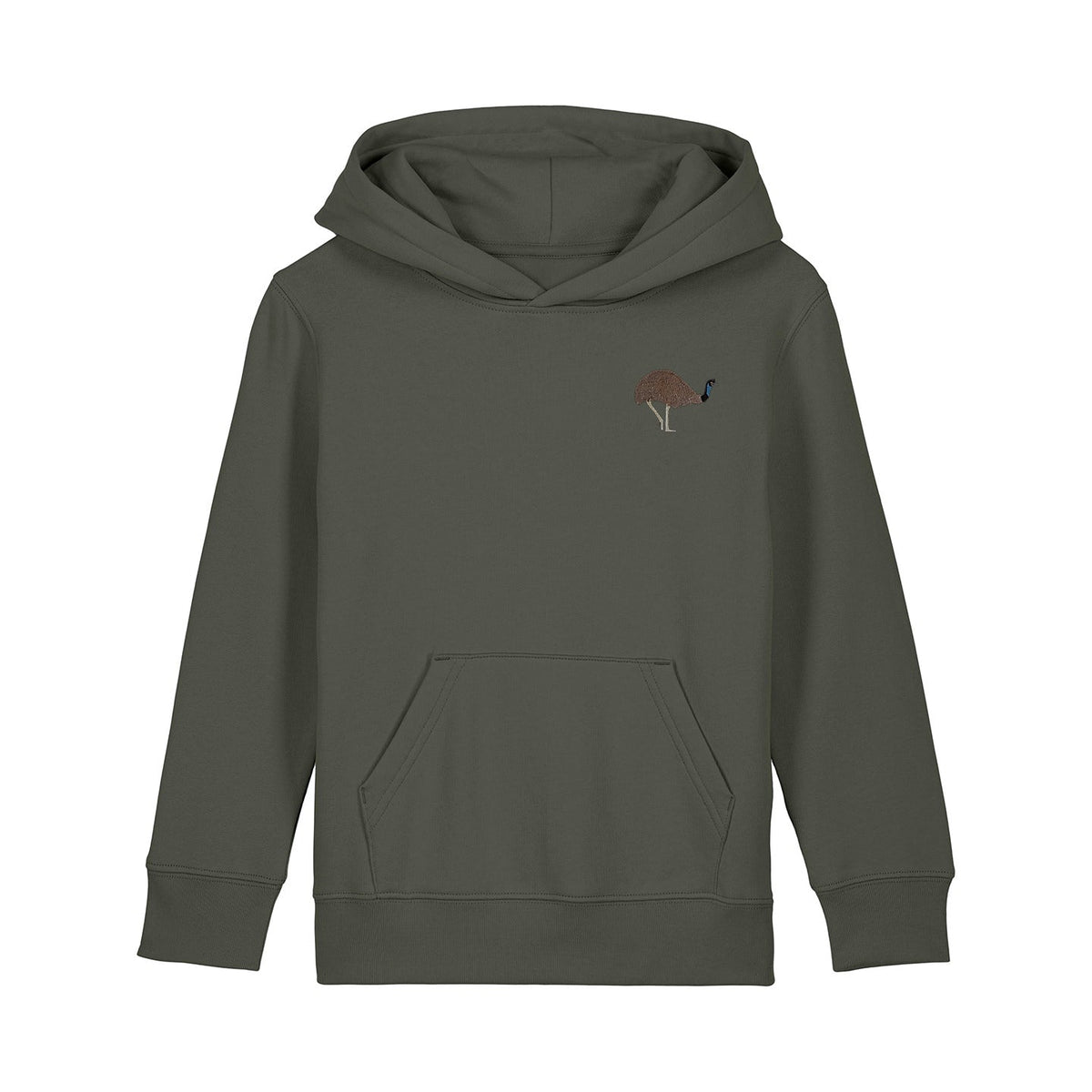 Emu Embroidered Kids Hoodie