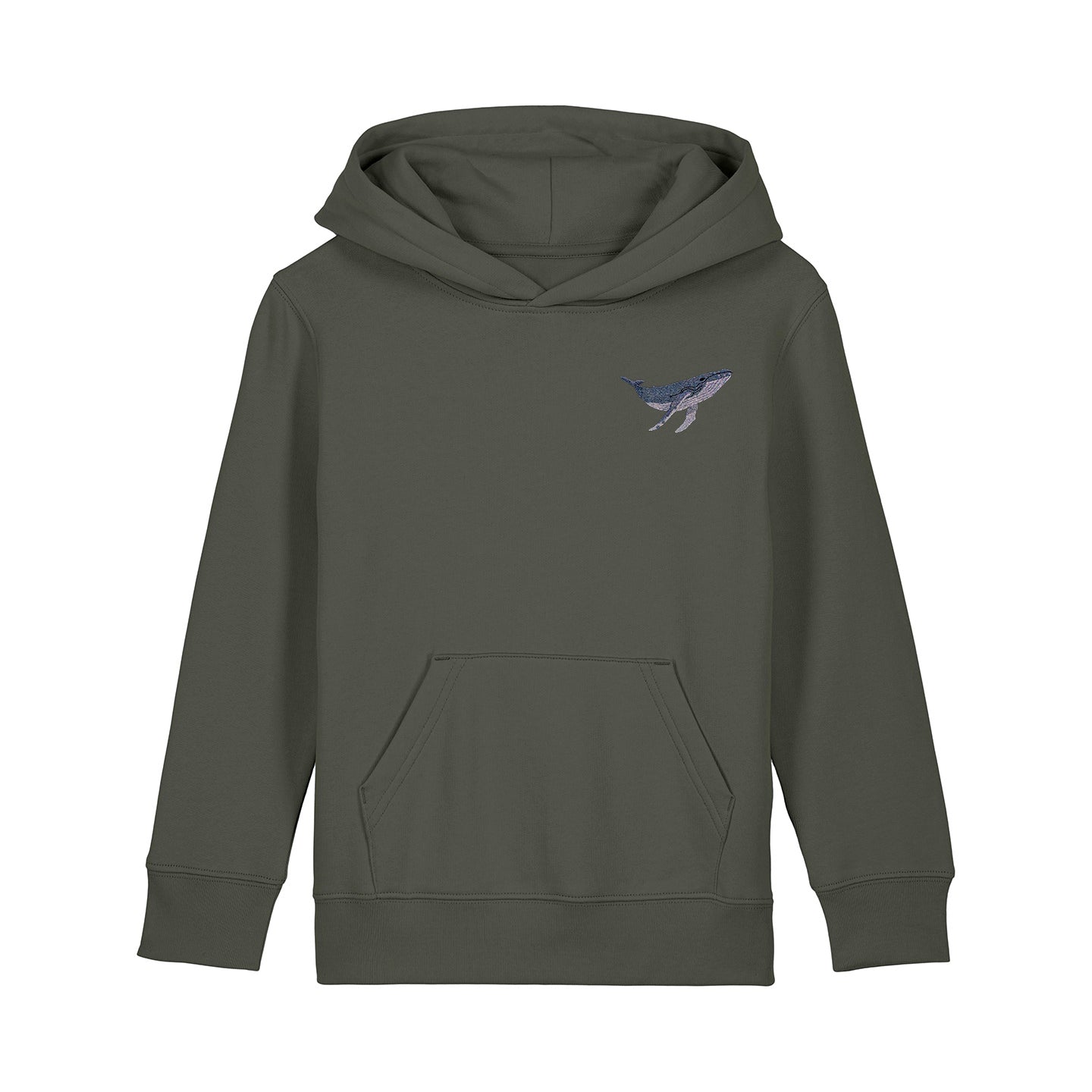 Humpback Whale Embroidered Kids Hoodie