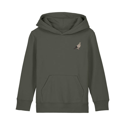 Pigeon Embroidered Kids Hoodie