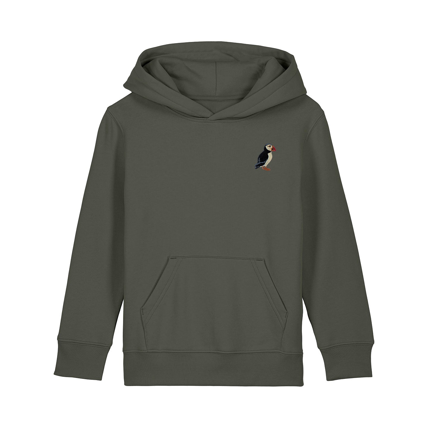 Puffin Embroidered Kids Hoodie