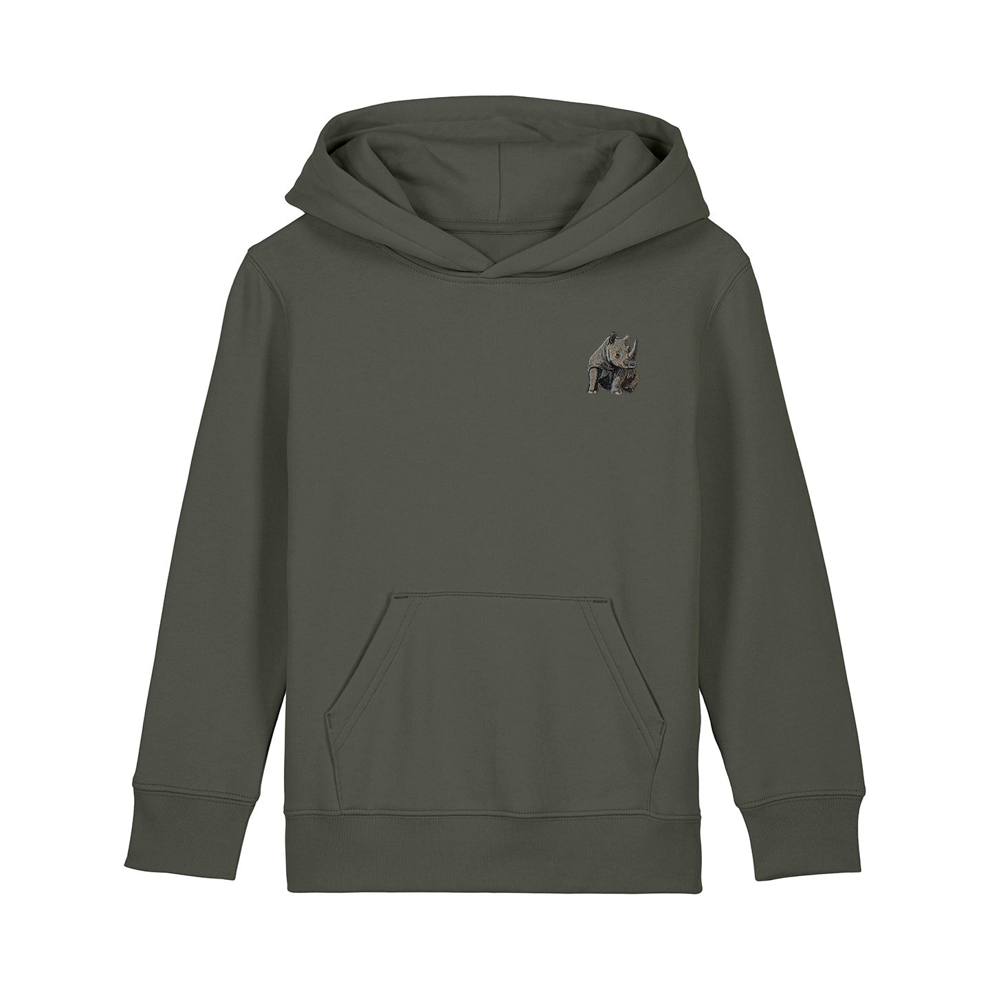 Rhino Embroidered Kids Hoodie