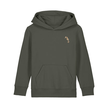 Seahorse Embroidered Kids Hoodie