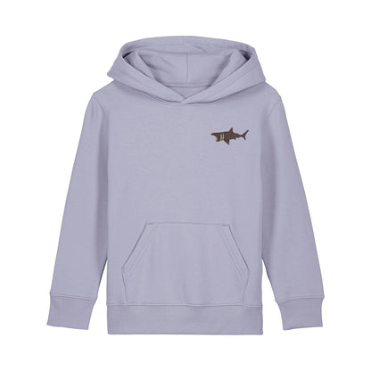 Basking Shark Embroidered Kids Hoodie