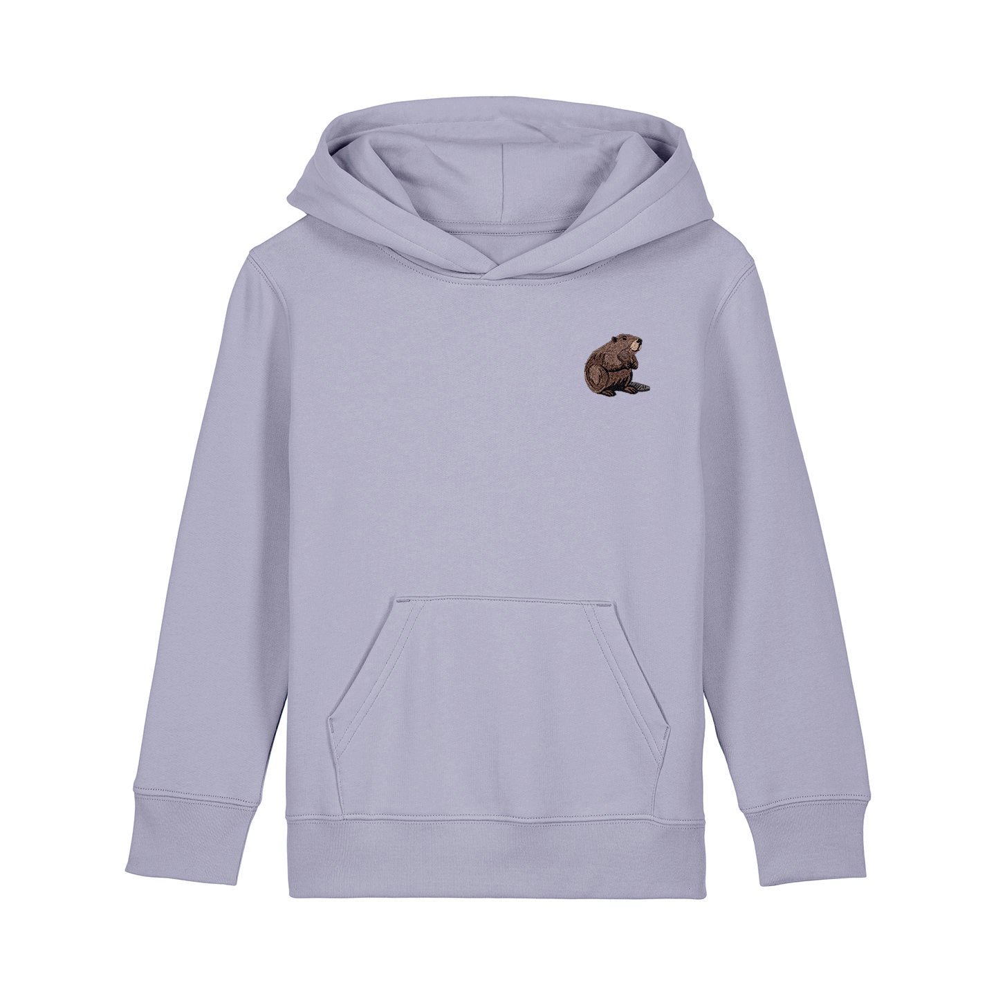 Beaver Embroidered Kids Hoodie