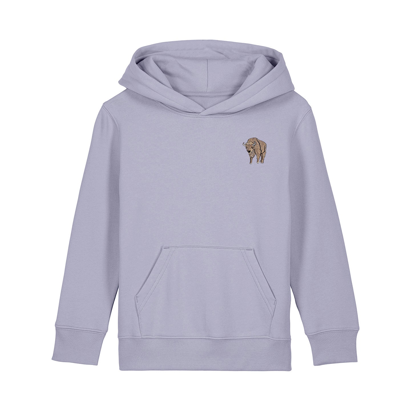 Bison Embroidered Kids Hoodie