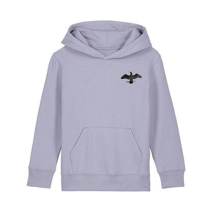 Cormorant Embroidered Kids Hoodie