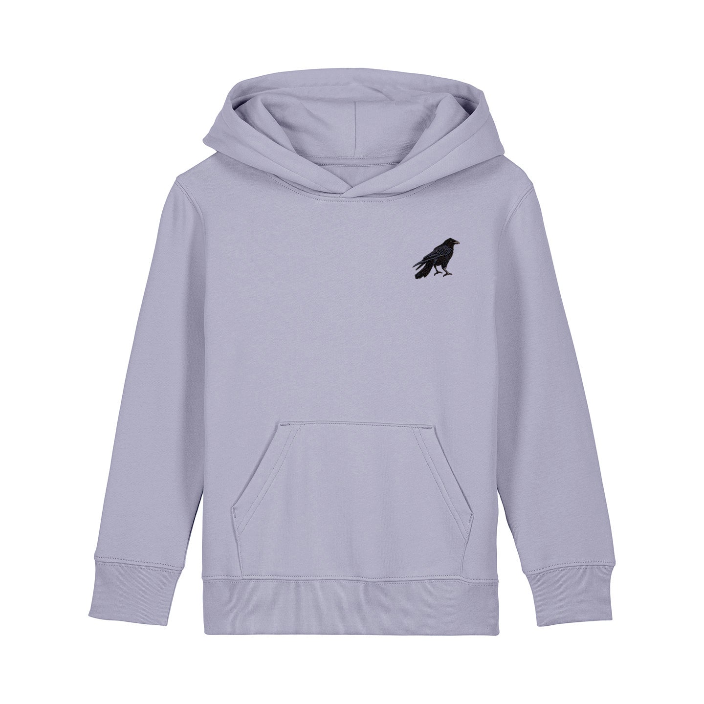 Crow Embroidered Kids Hoodie