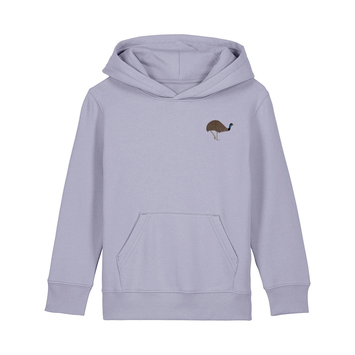 Emu Embroidered Kids Hoodie