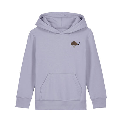 Emu Embroidered Kids Hoodie