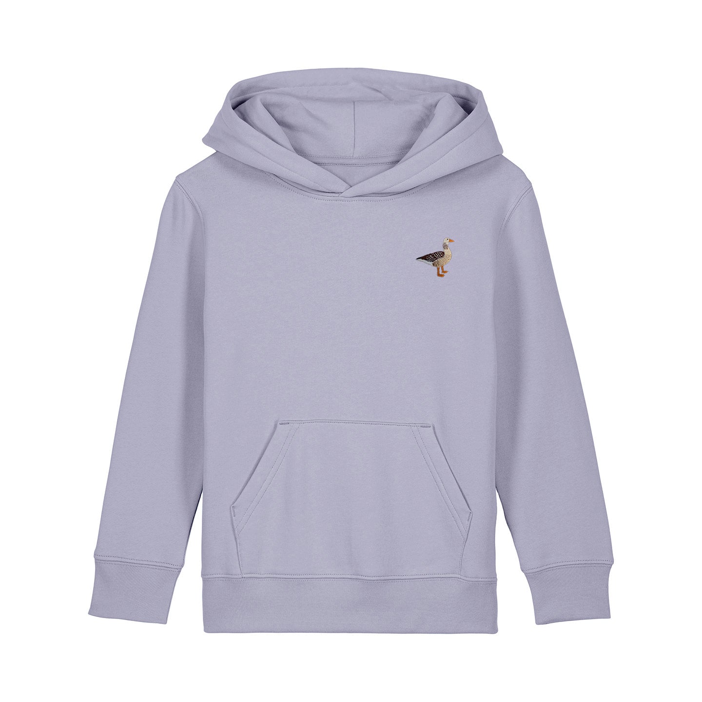 Greylag Goose Embroidered Kids Hoodie