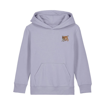 Lynx Embroidered Kids Hoodie