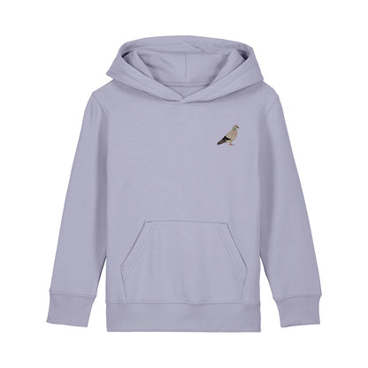 Pigeon Embroidered Kids Hoodie