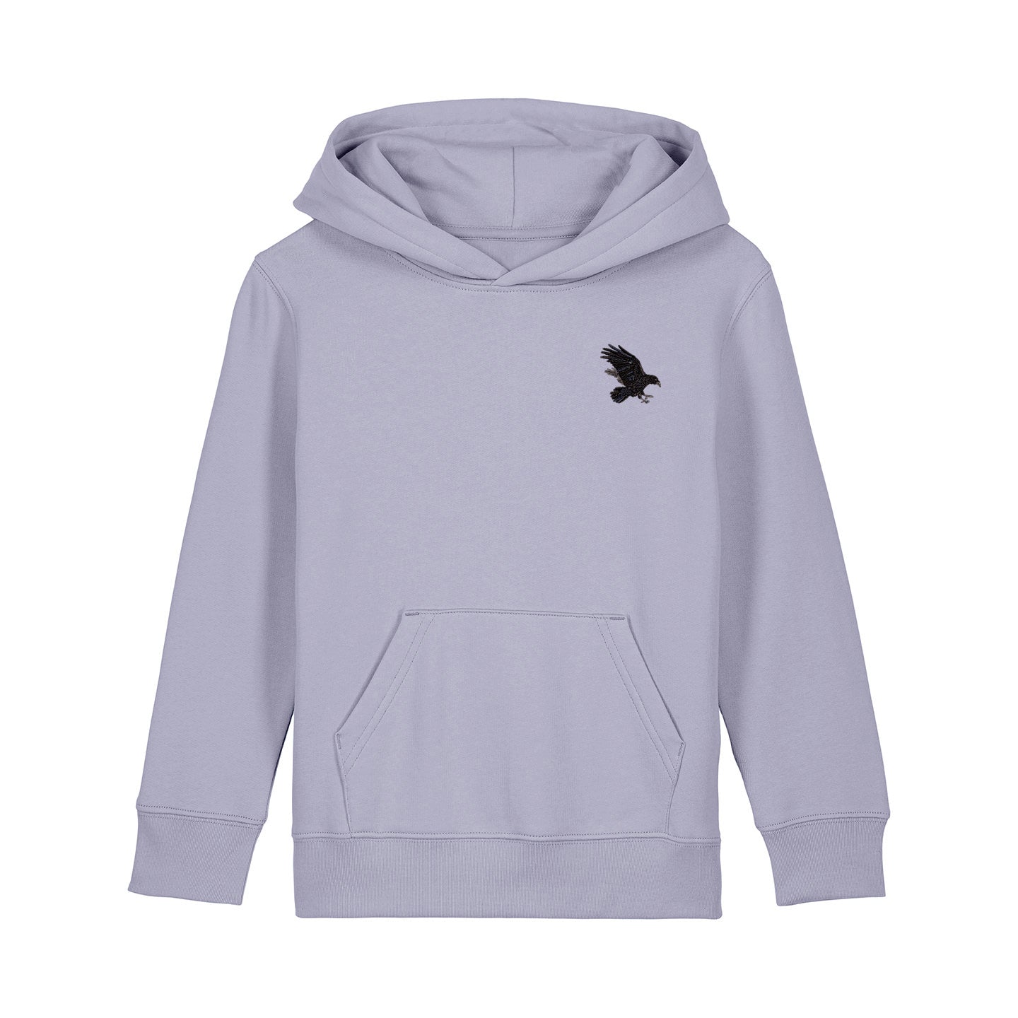 Raven Embroidered Kids Hoodie