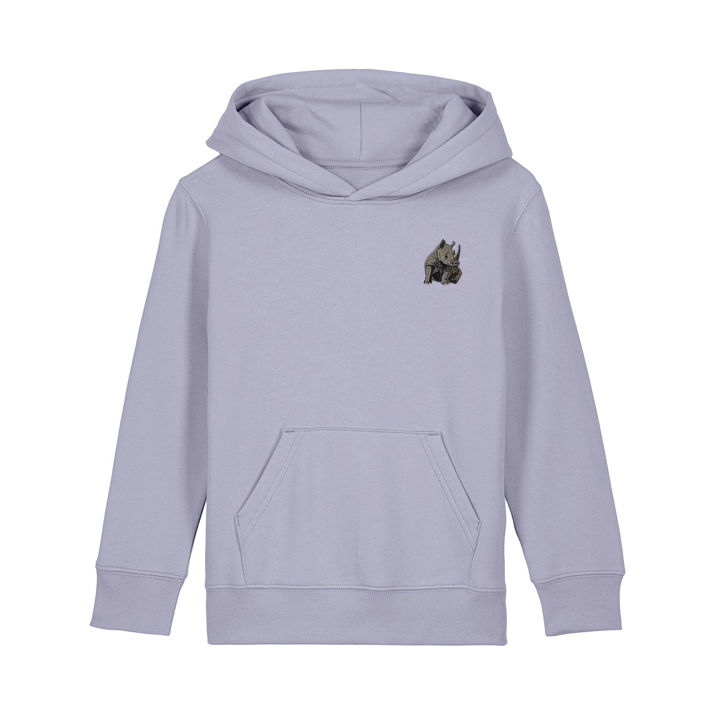 Rhino Embroidered Kids Hoodie