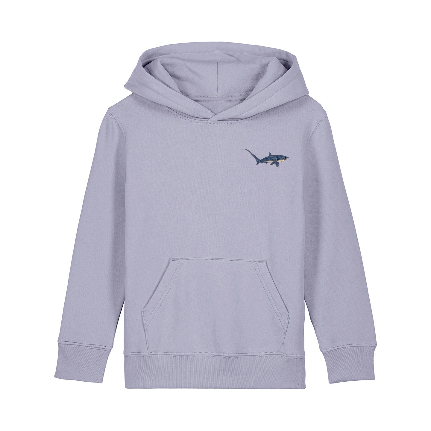 Thresher Shark Embroidered Kids Hoodie