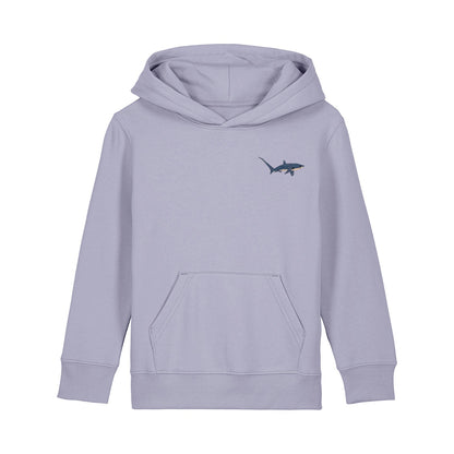 Thresher Shark Embroidered Kids Hoodie