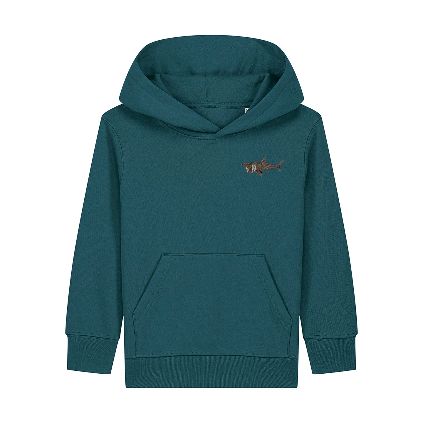 Basking Shark Embroidered Kids Hoodie
